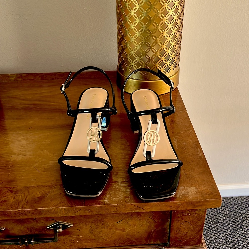Tommy Hilfiger Black Dress Sandals